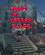 Worm in horror place