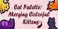 Cat Palette Merging Colorful Kittens