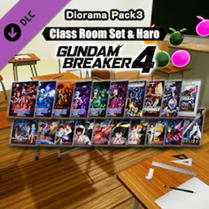 GUNDAM BREAKER 4 Diorama Pack 3 Class Room Set & Haro PS5