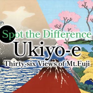 Spot the Difference Ukiyo-e Thirty-six Views of Mt. Fuji Nintendo Switch