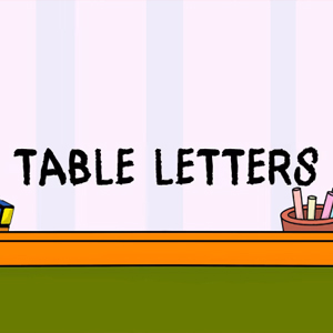 Table Letters Nintendo Switch